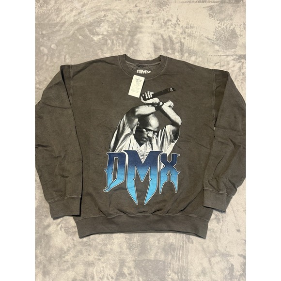 DMX Other - DMX Arms Crossed Oversized Vtg Style Rap Crewneck Sweater Mens Sz Small New